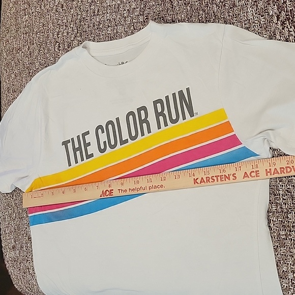 Color Run Cotton Tshirt with Bonus Hot Pink Socks & Color Run White Headband - Picture 7 of 10